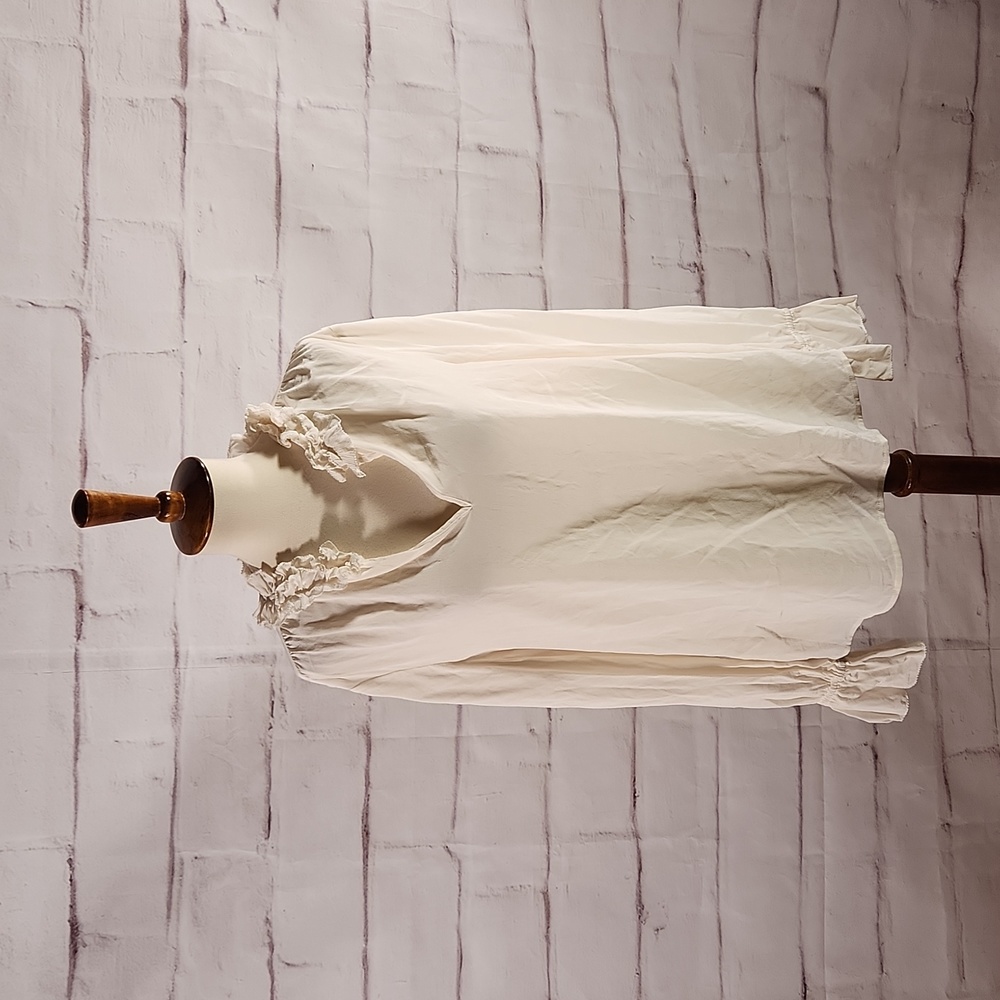 J. Crew Ruffle Collar Silk Preppy Blouse